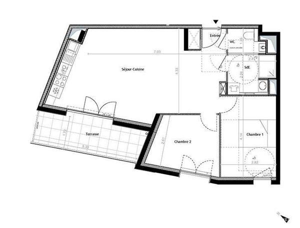Appartement à vendre 3 pièces 64 m² Pontchâteau