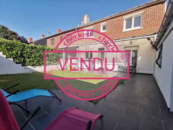 Maison 90 m2 Maubeuge, 3 chambres, garage, jardin et terrasse
