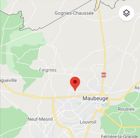 Maison 90 m2 Maubeuge, 3 chambres, garage, jardin et terrasse