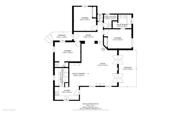 Maison à vendre 4 pièces de 122 m²