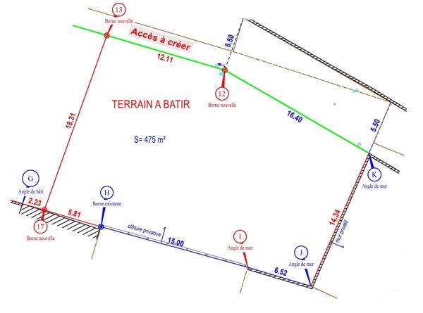 Terrain à vendre  475 m 2   MUZILLAC  - 56