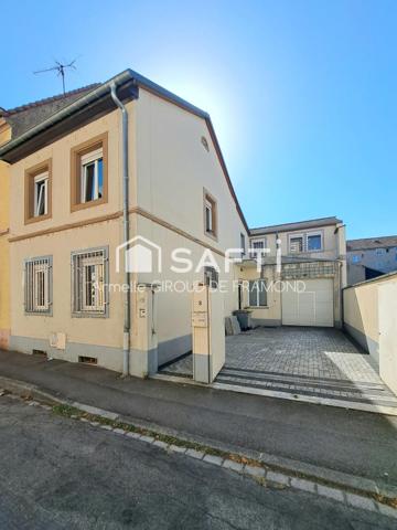 MULHOUSE – MAISON FAMILIALE AUX VOLUMES GÉNÉREUX !  169 m² habitables • 4 chambres • Double garage • 3 stationnements • Terrain 194 m²