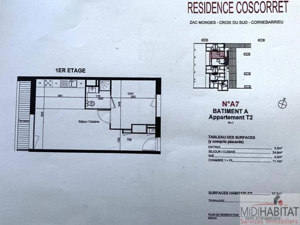 Appartement à vendre à Cornebarrieu (31700)