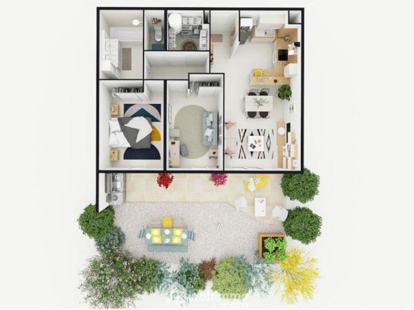 Appartement 62 m² à Marseille 13009