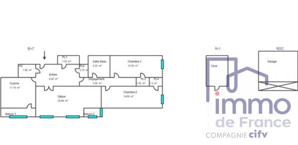 Appartement à vendre à Villars (42390)