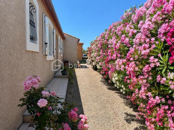 Située dans un environnement calme et privilégié, cette villa de plain-pied offre des prestations de qualité et une vue imprenable sur les Corbières, l’Alaric et le Canigou.

D’une surface d’environ 109 m², cette maison 4 faces se compose d’une belle pièce de vie lumineuse ouverte sur l’extérieur, permettant de profiter pleinement de la terrasse et de sa vue dégagée, équipée d’un store banne électrique. La cuisine est entièrement équipée et fonctionnelle. L’espace nuit comprend quatre chambres, dont une suite avec salle d’eau, ainsi qu’une salle de bain indépendante et deux WC, offrant un confort idéal pour toute la famille. Le bien dispose également d’un garage traversant d’environ 29 m² avec porte sectionnelle, facilitant le stationnement et le rangement.

À l’extérieur, la parcelle d'environ 820 m², arborée et soigneusement entretenue, accueille une piscine ainsi qu’un chalet aménagé avec sauna et espace détente, créant un véritable lieu de bien-être à domicile. Les prestations sont au rendez-vous avec climatisation gainable, double vitrage, volets électriques sur les ouvertures principales, volets bois, panneaux solaires avec une excellente rentabilité, visiophone, portail automatique et vide sanitaire.

Idéalement située à Conilhac-Corbières, cette propriété bénéficie d’un cadre paisible tout en restant à proximité des commodités et des axes principaux.

Une opportunité rare sur le secteur, à découvrir sans tarder. Contactez moi pour organiser une visite.