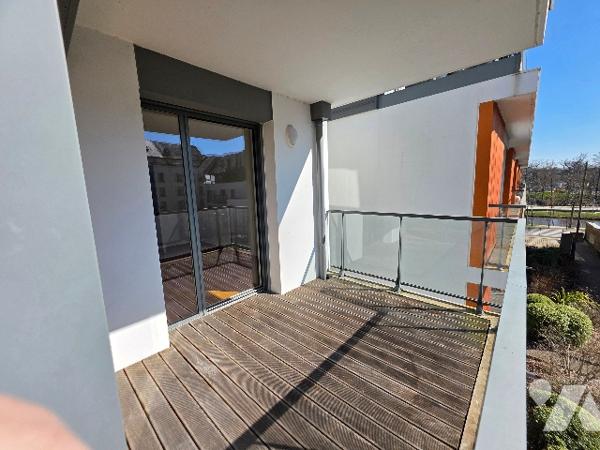 T2 PIÈCES CESSON-SÉVIGNÉ CENTRE à proximité de la Vilaine  45,19 m² hab terrasse sud-ouest parking