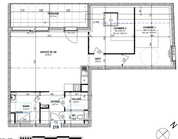 appartement à vendre 3 pièces CATTENOM (57)