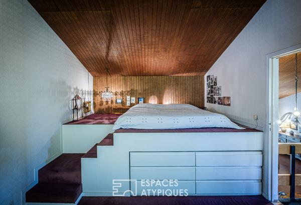 Maison d’architecte 1970 avec 5 chambres, joli jardin et garage à Amiens