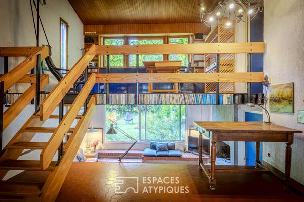 Maison d’architecte 1970 avec 5 chambres, joli jardin et garage à Amiens