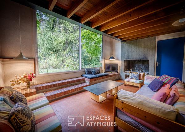 Maison d’architecte 1970 avec 5 chambres, joli jardin et garage à Amiens