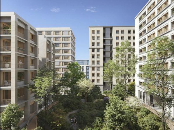 T3 60 m² de standing avec balcon 7m² vue dégagée 6e étage CONFLUENCE