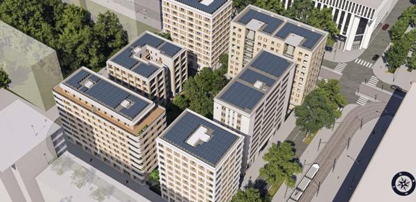 T3 60 m² de standing avec balcon 7m² vue dégagée 6e étage CONFLUENCE