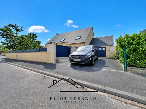 Aux portes de Caen, proche de Mondeville, belle maison familiale 200 m2, 6 chambres avec vie de plain-pied, au calme écoles et commerces à proximité