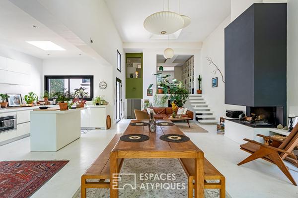 Maison avec extension contemporaine et esprit loft au coeur du Domaine de la Marche