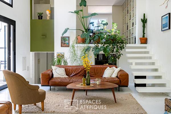 Maison avec extension contemporaine et esprit loft au coeur du Domaine de la Marche