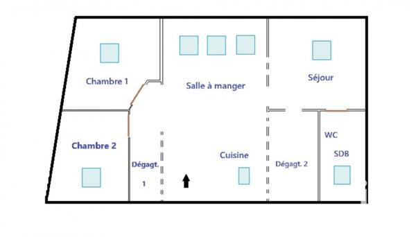 Appartement à vendre 4 pièces 65 m² Rosny-sous-Bois