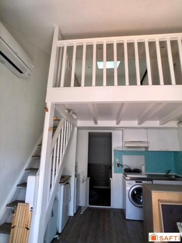 Maison de type T2 cabine rénovée et climatisée avec terrasse et parking