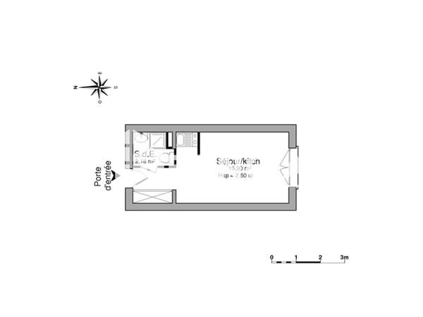 Location Studio 18.08 m² - 7 RUE ADRIEN RICARD Grenoble 38000