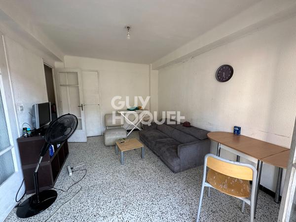 EXCLUSIVITÉ - A vendre à PERPIGNAN (66000) Secteur LYCEE ARAGO Appartement F2 avec balcon et cave