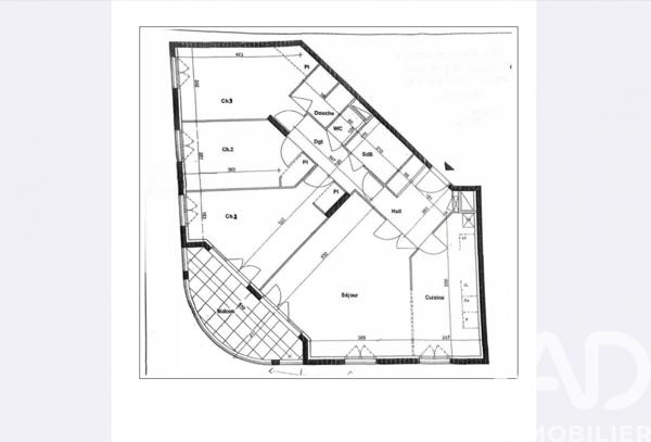 Appartement à vendre 4 pièces 94 m² Lyon 3