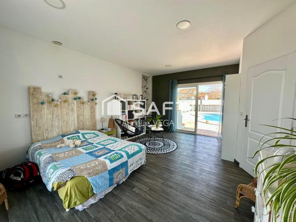 Maison familiale avec piscine, studio indépendant et suite parentale