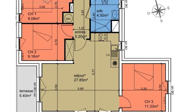 Appartement à vendre    4 pièces •  Le Crotoy