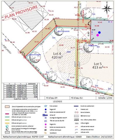 TERRAIN GRANDCHAMP-DES-FONTAINES - 420 m2