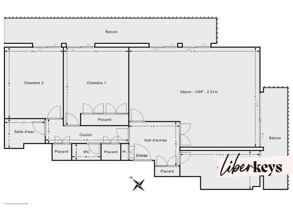 Appartement de 4 pièces de 79m² avec grand balcon | rue des Croissants | Garches
