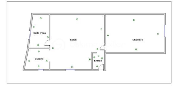 Appartement de 29,84 m²