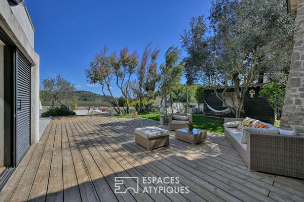Bâtisse de caractère rénovée avec vue magnifique