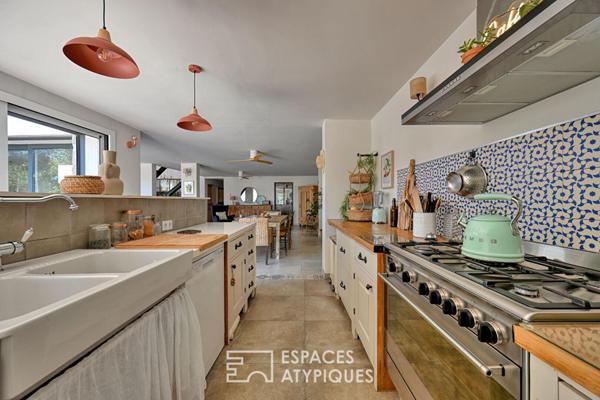 Bâtisse de caractère rénovée avec vue magnifique