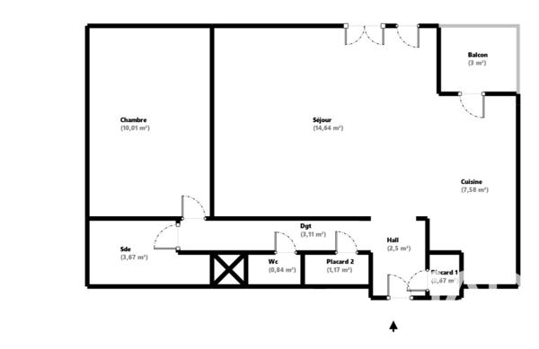 Appartement à vendre 2 pièces 44,19 m² La Ciotat