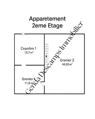 Appartement à vendre 4 pièces 84 m² Caumont-sur-Aure