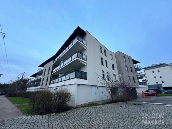 3%.COM Magnifique F3 au calme avec terrasse et garage double Lingolsheim (67380)