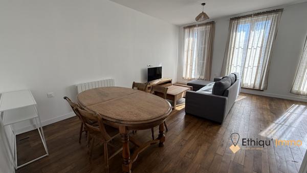 À louer – Bar-sur-Aube – Appartement meublé rénové 51,88 m² – 2ème étage – DPE C