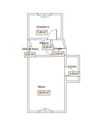 Appartement à vendre  2 pièces - 35 m2 LE TOUQUET PARIS PLAGE - 62