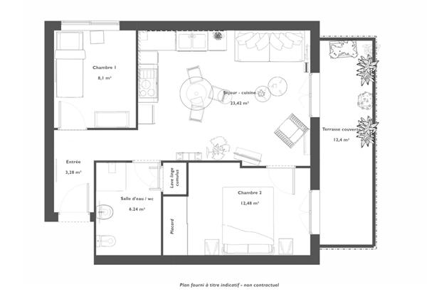 BASTIA : Appartement 2/3 pièces