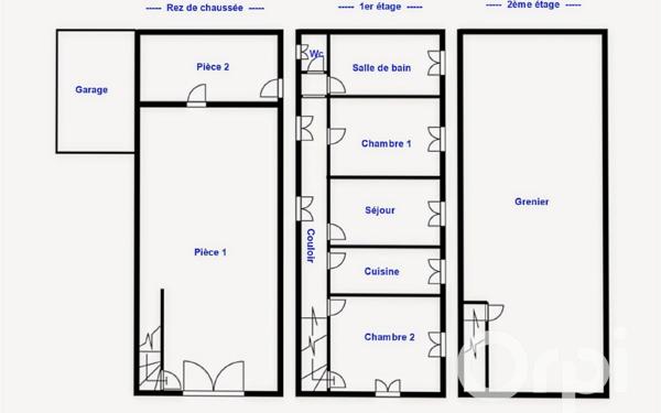 Maison à vendre    3 pièces • 60,60 m2 Gournay-en-Bray