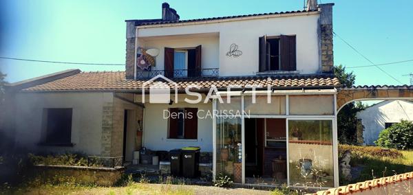 Maison 6 pièces + garage et dépendances