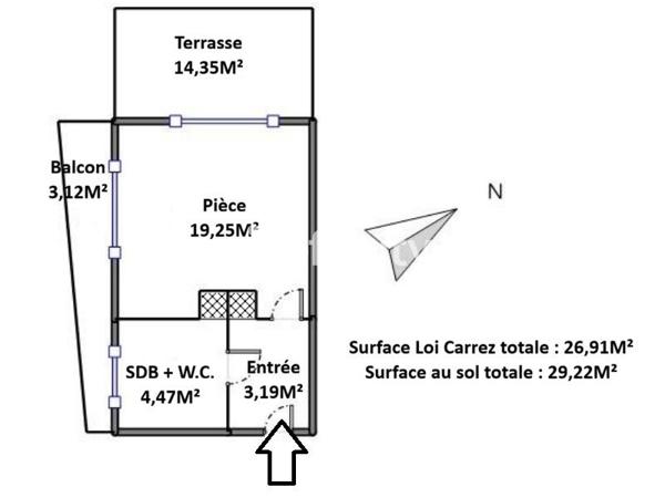 Appartement
         1 pièce
        - 27 m² 211 000 € *