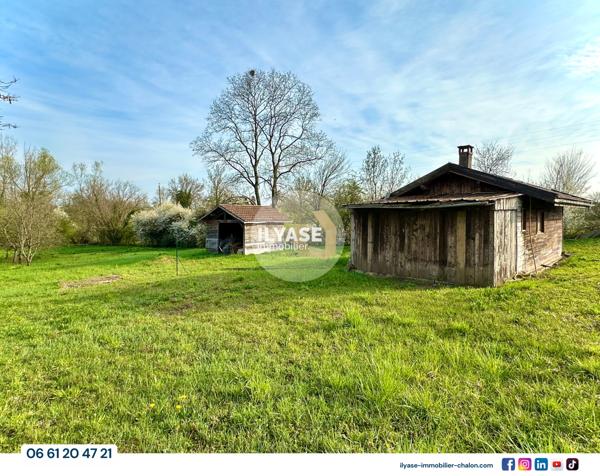 Saint-Bonnet-en-Bresse (71310) Terrain | 1845 m² | Chalet 22 m²