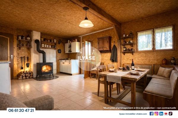 Saint-Bonnet-en-Bresse (71310) Terrain | 1845 m² | Chalet 22 m²