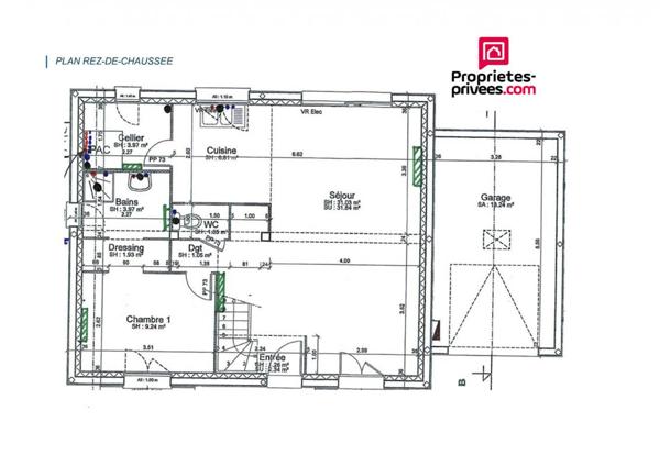 Maison 110m2 5pièces 4 chambres garage jardin 620m2 303000  HAI