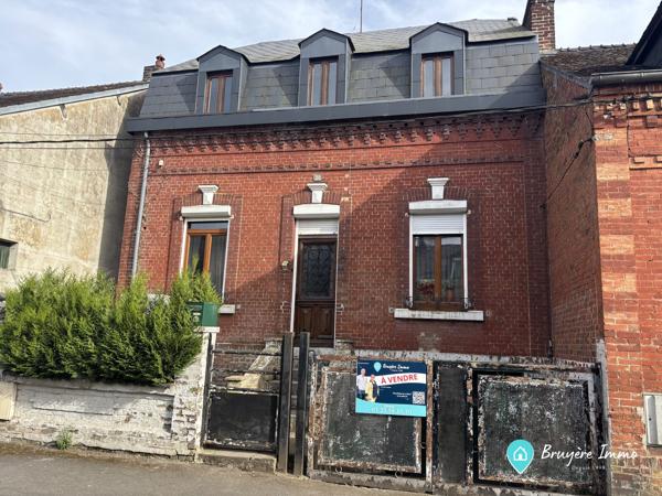 Maison mitoyenne 1 côté à vendre, 5 pièces - Hirson 02500