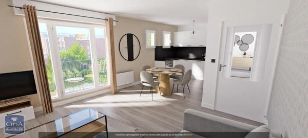 Appartement à vendre 2 pièces 45.5m² La Madeleine (59110)