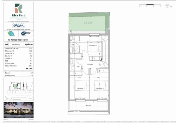 Maison à vendre 4 pièces 86 m² La Gaude