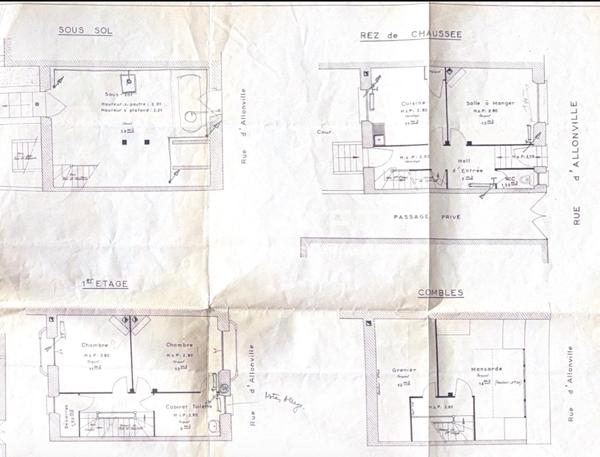 A rafraichir - Maison proche gare 3 chambres avec jardin