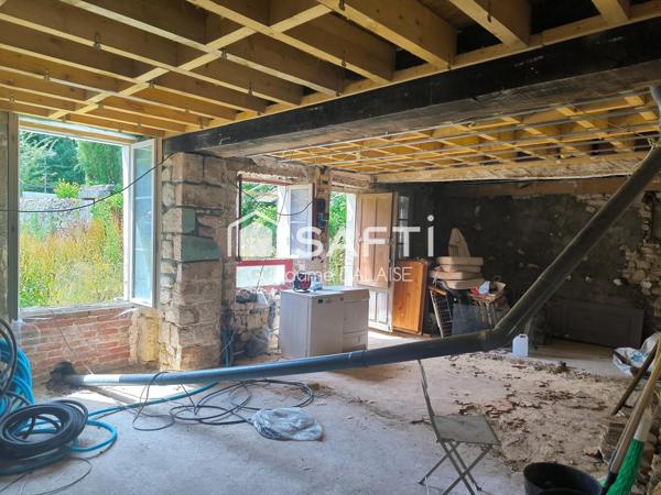 Maison de 65m2 à réhabiliter partiellement