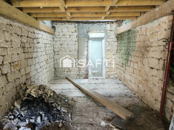 Maison de 65m2 à réhabiliter partiellement